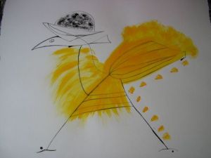 Peinture de GHIS: LA POULE AUX OEUFS D'OR