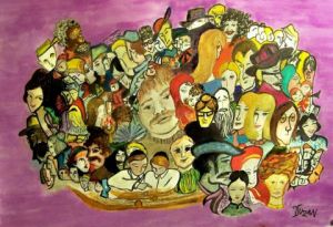 Peinture de JACQUELINE SARAH UZAN: Tout est lié