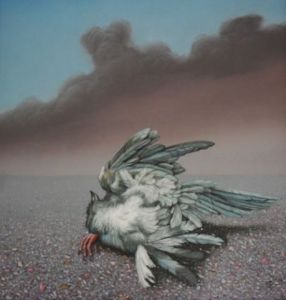 Peinture de Uko Post: dead seagull