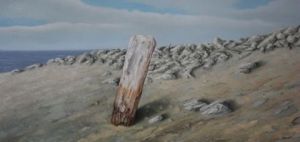 Peinture de Uko Post: lonely beach