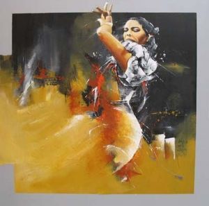 Peinture de Karine BRAILLY: Rythme coloré