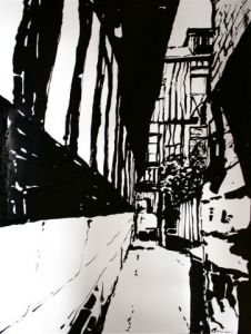 Peinture de Bruno Avril : Rue des Chanoines III