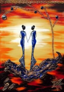 Peinture de ANNICK BRIGEL: Amies