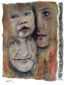 Peinture de Bellefroid Danielle: Elle ou Elles ?