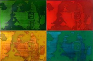 Oeuvre de lionel-c: portrait Albert Einstein