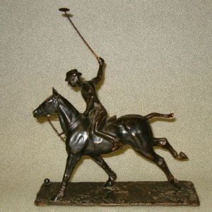 Sculpture de PIERRE CHAMBRY: Polo, coup droit
