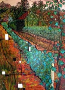 Peinture de ALAIN FAURE: OREE A LA VIGNE