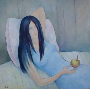 Peinture de Da Svetlana DIMONT: Ma pomme