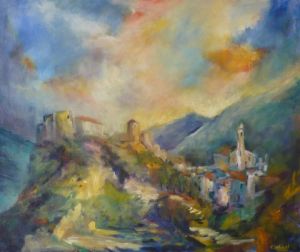 Peinture de janine chetivet: Corten°2