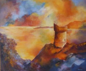 Peinture de janine chetivet: La tour