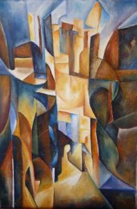 Peinture de janine chetivet: La Rue