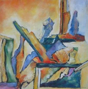 Peinture de janine chetivet: Les livres