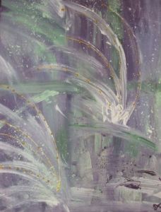 Peinture de syl escolano: perles de mer