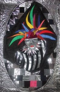 Art_textile de Jean Pierre Avonts-Saint Lager: LE  BOUFFON  / THE  JESTER