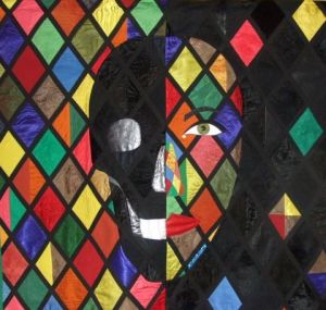 Art_textile de Jean Pierre Avonts-Saint Lager: ARLEQUIN / HARLEQUIN