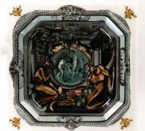 Peinture de Patrice Louis: Vasque peinte à la main