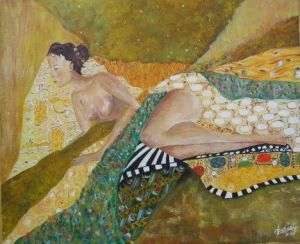 Peinture de janine chetivet: Le Repos