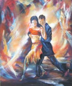 Peinture de janine chetivet: La Danse