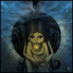 Art_numerique de PECH: La petite fille aux allumettes