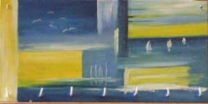 Oeuvre de kromka: porte clés le lac