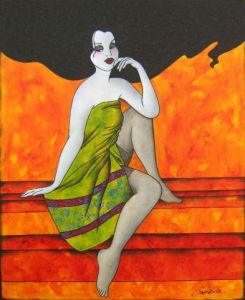 Peinture de Ah Tatieva : Perle exotique