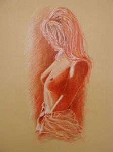 Dessin de imsergis: nu a la sanguine