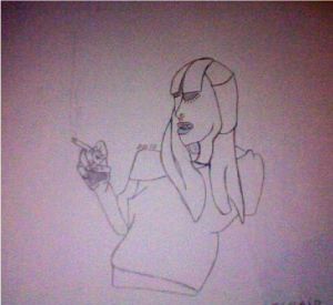 Dessin de Adelino Dias Gonzaga: Despair.