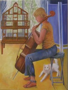 Peinture de Annie LEFEBVRE: Demain, grand concert