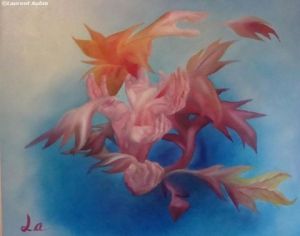 Peinture de Laurent Aubin: the autumn leaves