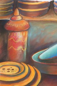 Dessin de D LE MARECHAL: Cuisine orientale