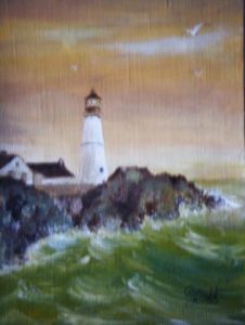 Peinture de stephane brandeho: avis de tempête