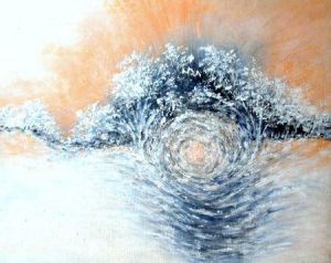 Peinture de Catherine Thivrier-Forestier: Dans la tourmente de l'hiver