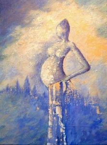 Peinture de Catherine Thivrier-Forestier: Maternité