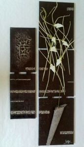 Oeuvre de ART'IFICED: Brun et orchidée araignée blanche