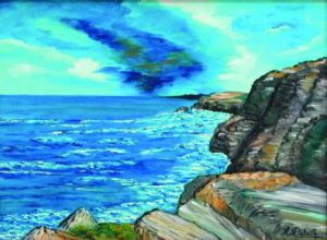 Peinture de Catherine Dutailly: Avis de tempête