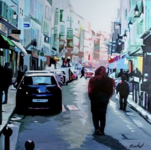 Peinture de CLOTILDE NADEL: rue du temple