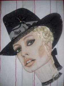 Dessin de NAD: la femme au chapeau