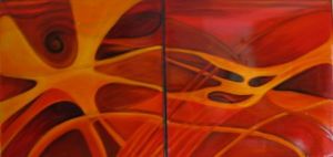 Peinture de tulipe: tableau feng shui