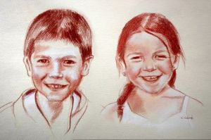 Dessin de Cathy Cere: Victor Pauline