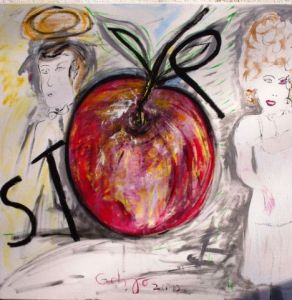 Peinture de OD' ILE : Stop à cause de la pomme