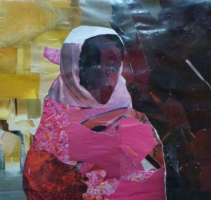 Collage de Jacqueline CASTAGNE: Portrait n° 11