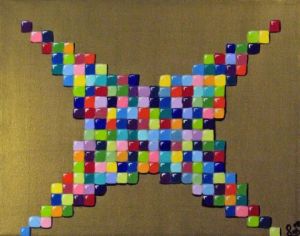 Peinture de Sabrina Cornay: Cubes³