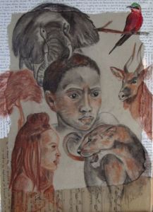 Peinture de Nabou: Terre d'Afrique2