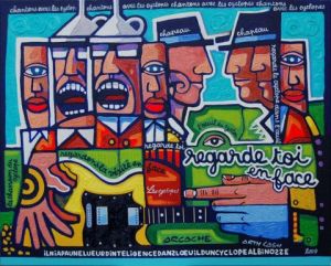 Peinture de vincent Arcache: L'OEIL DU CYCLOPE