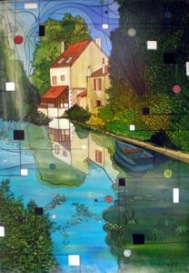 Peinture de ALAIN FAURE: QUAND PASSE L' EURE