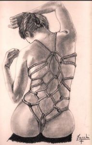 Dessin de franck zacchi: bondage dos