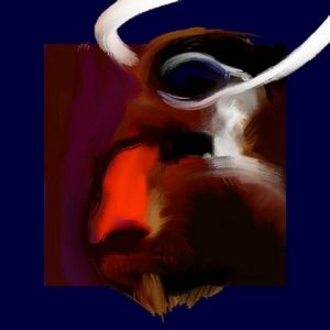 Art_numerique de bouchedoree: le taureau