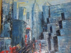 Peinture de MARIE-THERESE VION: New York Time Square