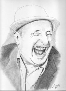 Dessin de franck zacchi: bourvil