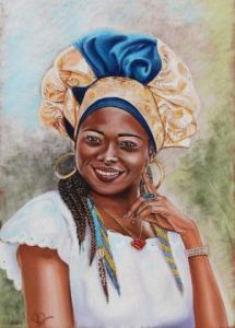 Peinture de ALAIN PESTOURIE: Jessica , Brésilienne